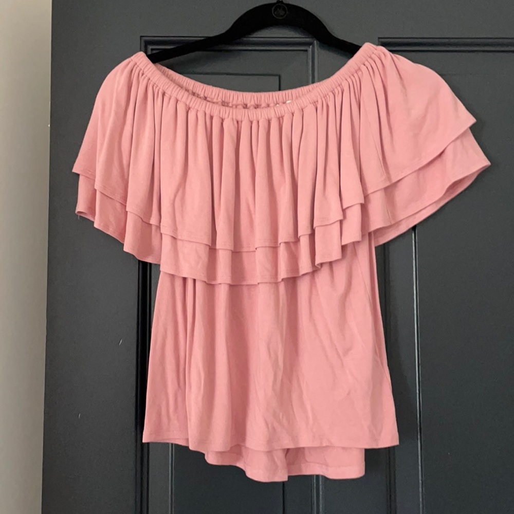 Rebecca Minkoff off the shoulder shirt